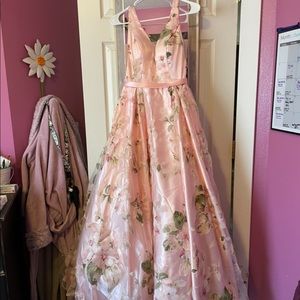 Layered Pink Floral Dress